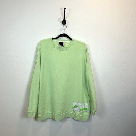 Nike Tops - Nike NSW Fleece Crew Oversized Sweatshirt Engineered Vapor Green Medium CT0876